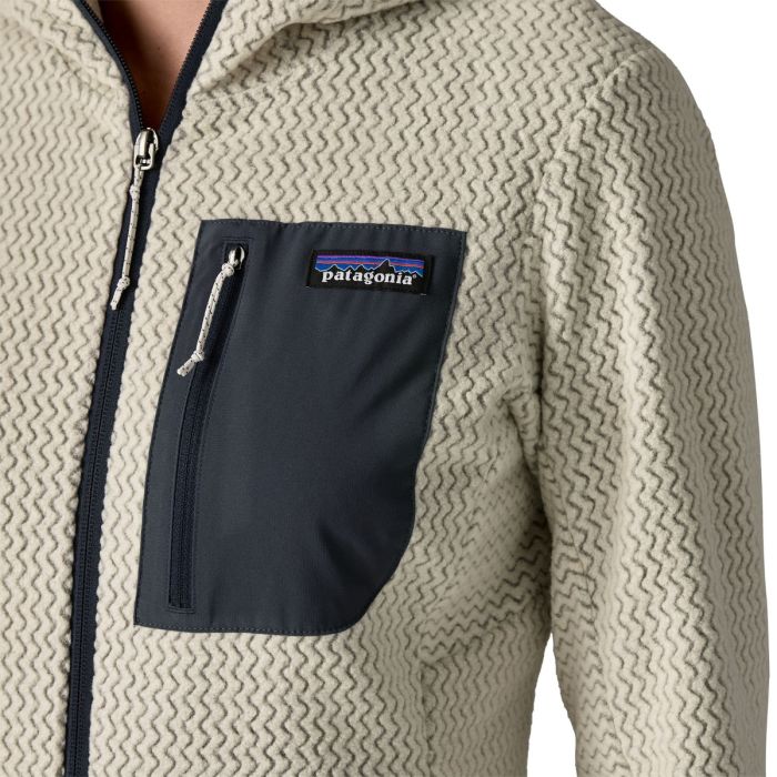 Ženski flis s kapuco R1 AIR (Wool White)