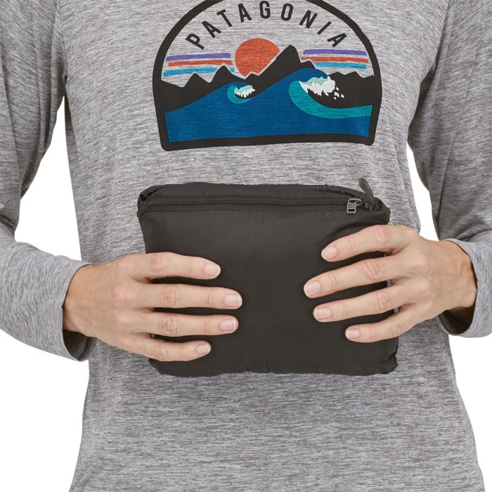 Ženska podložena jakna s kapuco NANO PUFF (Black)