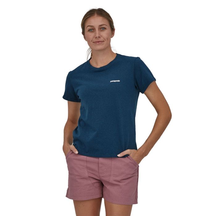 Ženska majica s kratkimi rokavi P-6 LOGO RESPONSIBILI-TEE (Tidepool Blue)