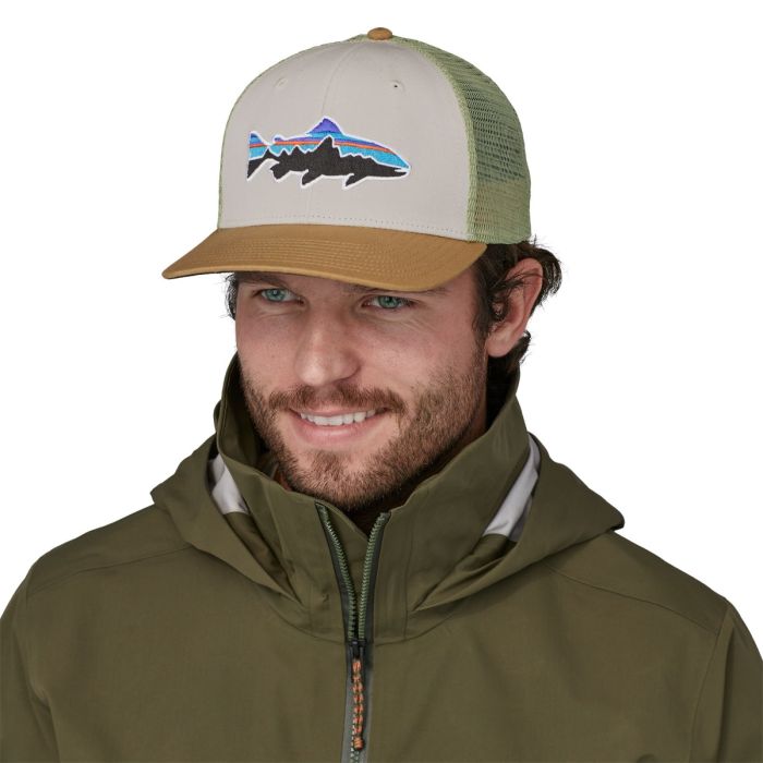 Kapa s šiltom Fitz Roy Trout Trucker Hat (White w/Classic Tan)