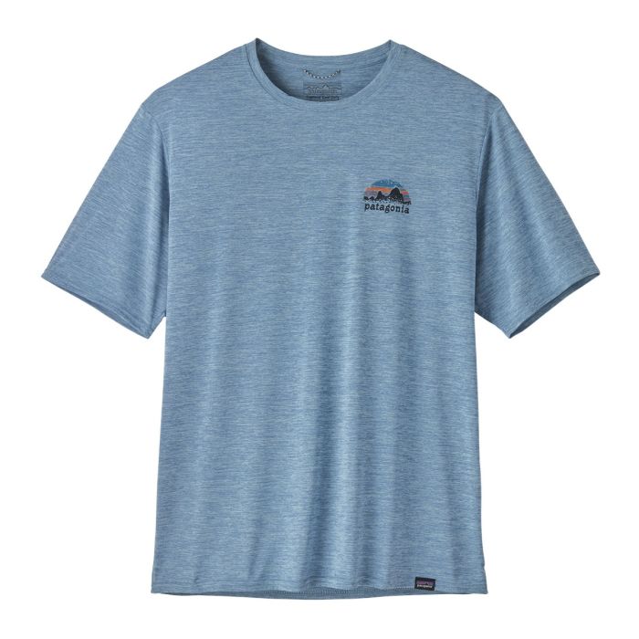 Moška aktivna kratka majica CAPILENE COOL DAILY (Skyline Stencil: Steam Blue X-Dye)