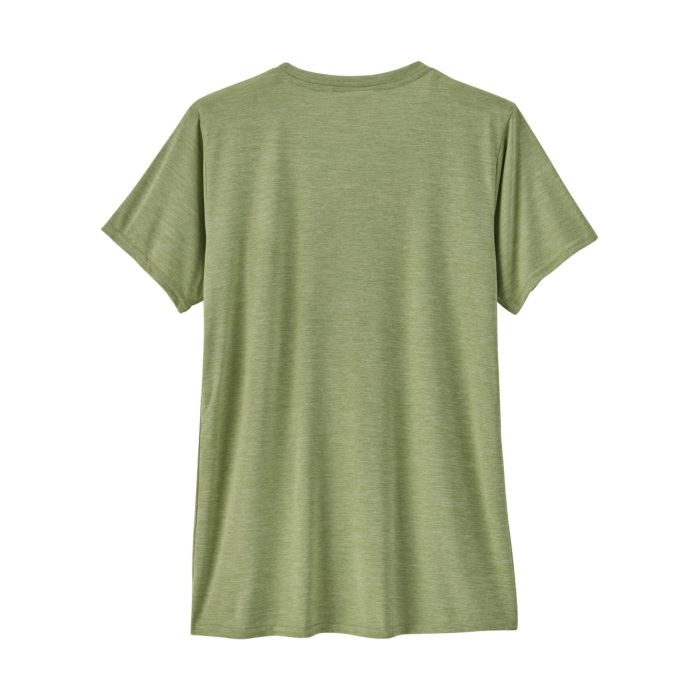 Ženska aktivna kratka majica CAPILENE COOL DAILY (Ridge Rise Stripe: Salvia Green X-Dye)