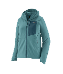PATAGONIA Ženski flis R1 CROSSSTRATA HOODY MODRA