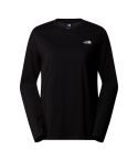 Ženska majica z dolgimi rokavi SIMPLE DOME (TNF BLACK)