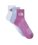 Nogavice MULTI SPORT CUSH QUARTER SOCK - 3P (Wht/Prp Mnt)
