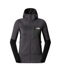 Ženski flis s kapuco STORMGAP POLARTEC POWERGRID (ANTHRACITE GREY/TNF BLACK)
