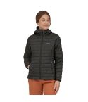 Ženska podložena jakna s kapuco NANO PUFF (Black)