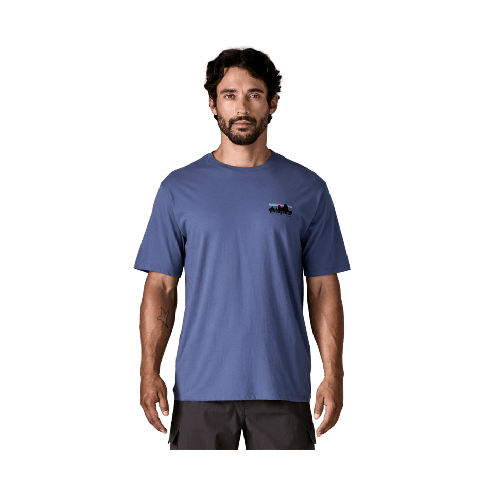 Moška majica s kratkimi rokavi '73 SKYLINE ORGANIC (Current Blue)