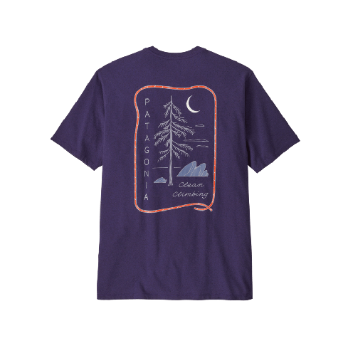 Moška majica s kratkimi rokavi CLEAN CLIMB ROOTS (Plummet Purple)