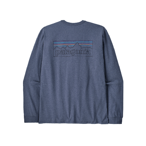 Moška majica z dolgimi rokavi P-6 LOGO RESPONSIBILI-TEE (P-6 Outline: Current Blue)