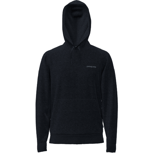 PATAGONIA Pulover s kapuco FITZ ROY ICON UPRISAL ČRNA