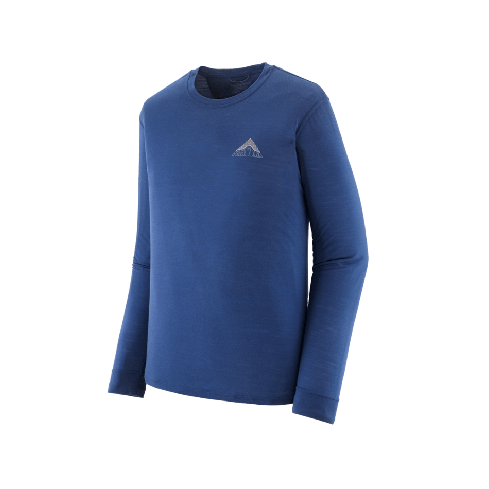 Moška aktivna dolga majica CAPILENE COOL MERINO (Driftways: Clement Blue)