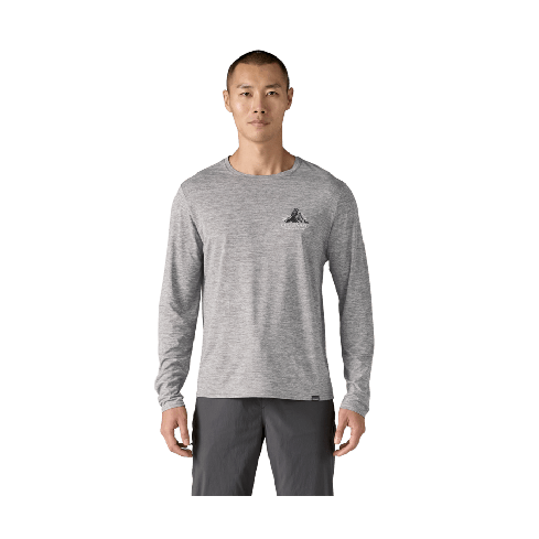 PATAGONIA Moška aktivna dolga majica CAPILENE COOL DAILY SIVA