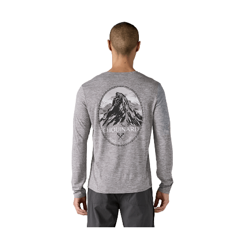 Moška aktivna dolga majica CAPILENE COOL DAILY (Chouinard Crest: Feather Grey)