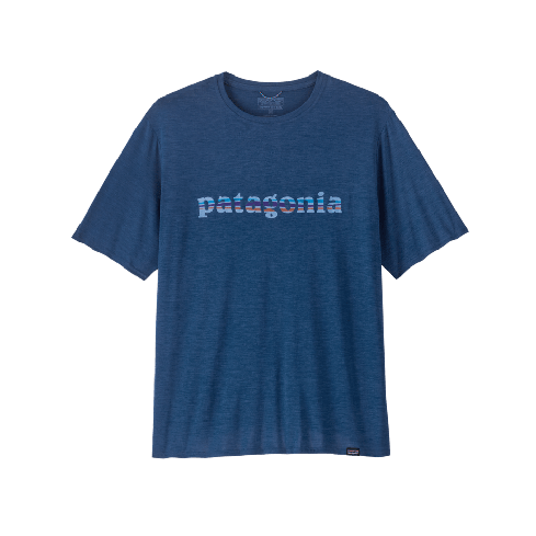 Moška aktivna kratka majica CAPILENE COOL DAILY ('73 Text Logo: Clement Blue X-Dye)