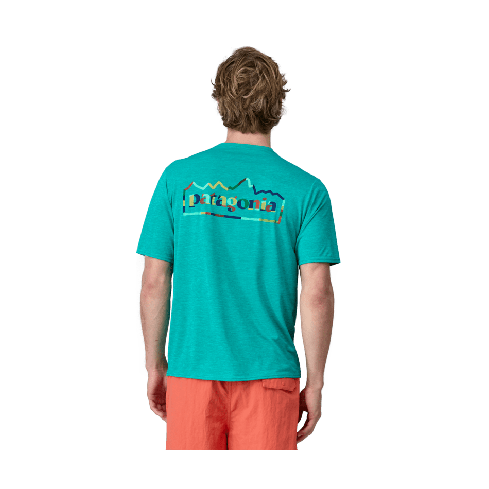 Moška aktivna kratka majica CAPILENE COOL DAILY (Unity Fitz: Subtidal Blue X-Dye)