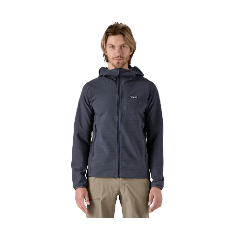 Moška softshell jakna R1 TECHFACE HOODY (Smolder Blue)
