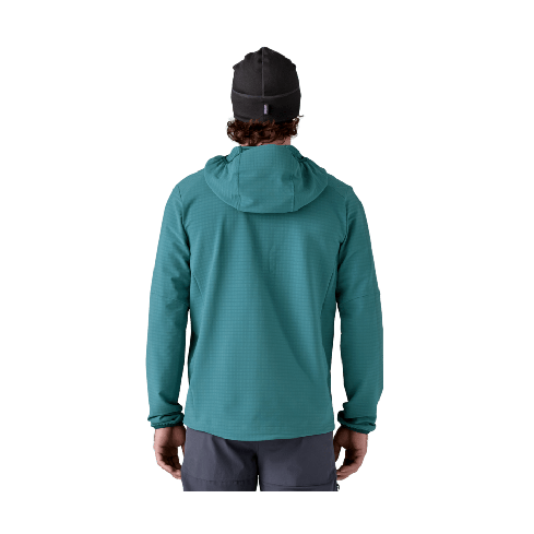 Moška softshell jakna R1 TECHFACE HOODY (Wetland Blue)