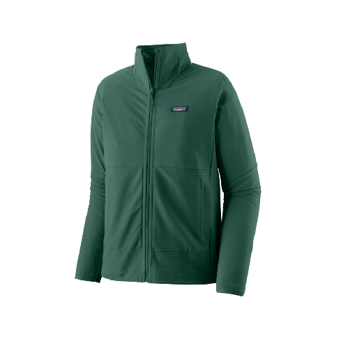 Patagonia moški softshell R1 TECHFACE HOODY zelen