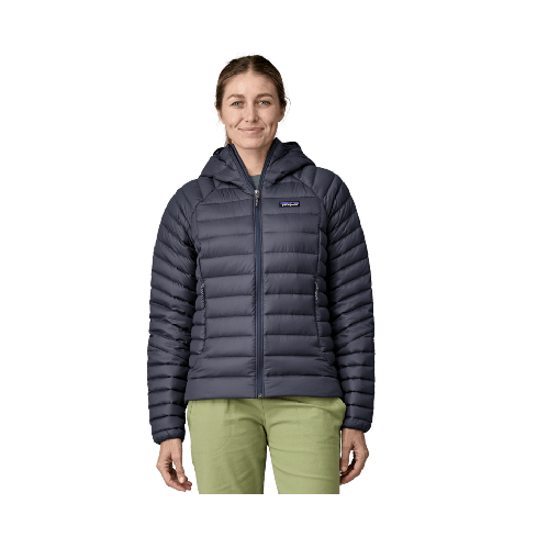 Ženska puhovka s kapuco DOWN SWEATER (Smolder Blue)