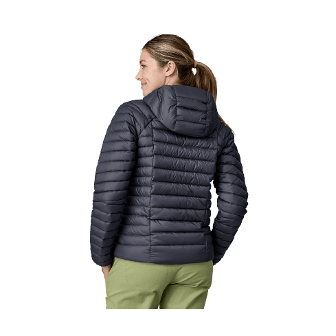 Ženska puhovka s kapuco DOWN SWEATER (Smolder Blue)