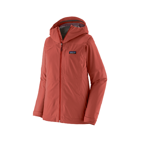 Ženska nepremočljiva vetrovka BOULDER FORK (Potters Red)