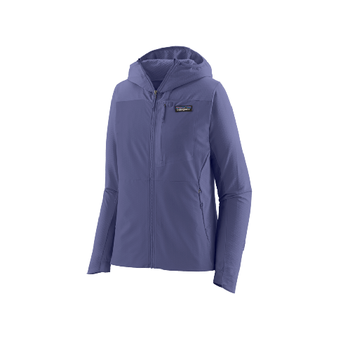 PATAGONIA Ženski flis R1 CROSSSTRATA HOODY VIJOLIČNA