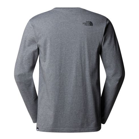 Moška majica z dolgimi rokavi SIMPLE DOME (TNF MEDIUM GREY HEATHER)