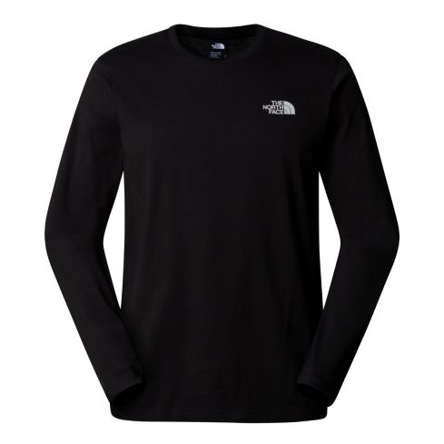 Moška majica z dolgimi rokavi SIMPLE DOME (TNF BLACK)