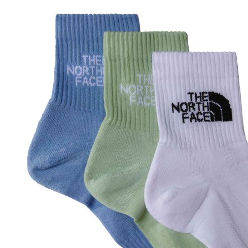 Nogavice MULTI SPORT CUSH QUARTER SOCK - 3P (TNF Wht/Mis S)