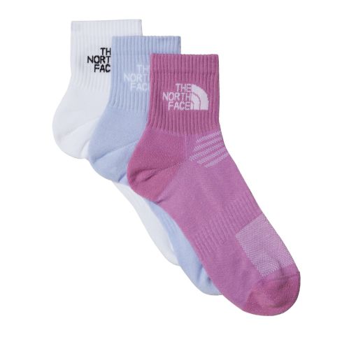 Nogavice MULTI SPORT CUSH QUARTER SOCK - 3P (Wht/Prp Mnt)