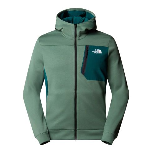 Moški flis MA FULL ZIP (Duck Green-Deep Nori)
