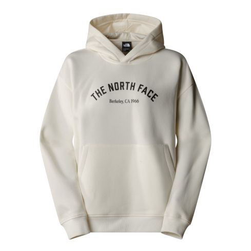 Ženski pulover s kapuco HOODIE VARSITY GRAPHIC (WHITE DUNE)