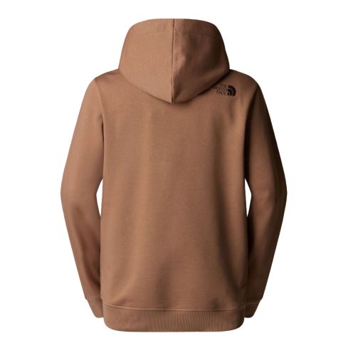 Ženski pulover s kapuco DREW PEAK (Latte-Smokey Brown)