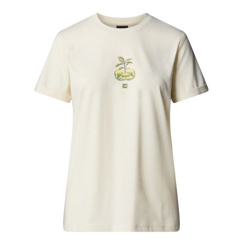 Ženska majica s kratkimi rokavi CONNECT RELAXED (GRAPHIC WHITE DUNE)
