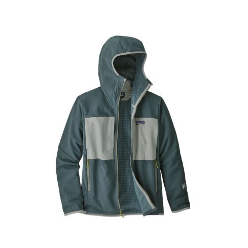 Moški flis s kapuco R2 TECHFACE (Nouveau Green)