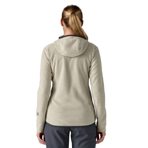 Ženski flis s kapuco R1 AIR (Wool White)